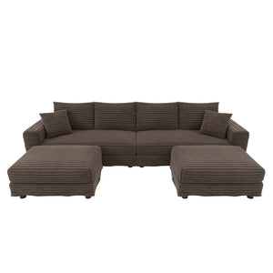Modern Comfy Upholstered Sofa Cloud Couch & Deep Seat Couches