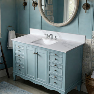 43-Inch Quartz Bathroom Vanity Top