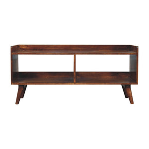 Open Top Media Unit - Brown