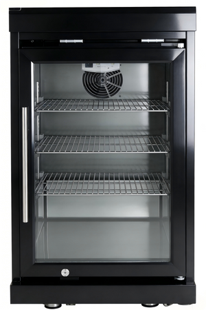 Black Single Door Fridge Cabinet Outdoor Kitchen Islands