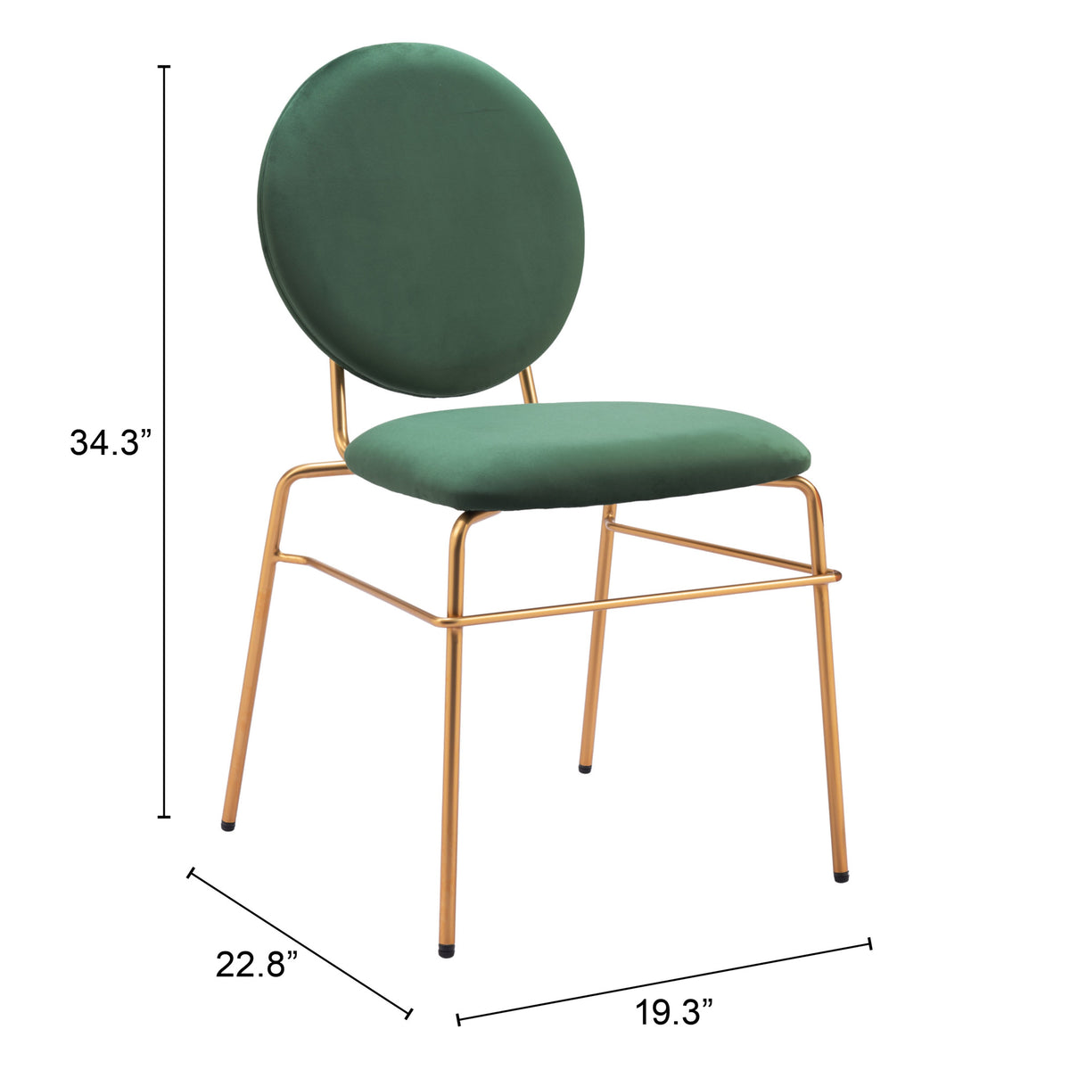 Zuo Modern Odessa Dining Chair (Set of 2)