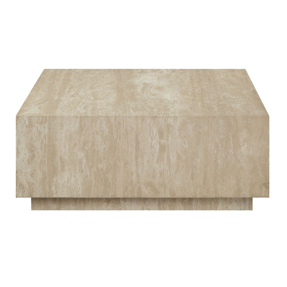 Deon - Travertine Table - Beige - Best Buy Furniture