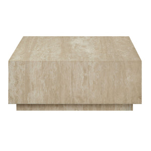 Deon - Travertine Table - Beige - Best Buy Furniture