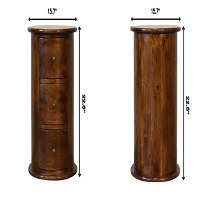 3 Drawer Drum - Chestnut