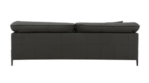 Tadi - Top Grain Leather Loveseat - Black - Best Buy Furniture