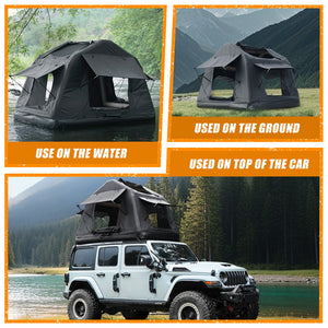 Foldable 2-3 People Amphibious Inflatable Car Roof Top Tent
