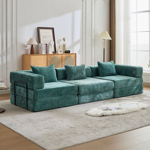 Convertible Floor Sofa Bed, Boneless Modular Sectional Sofa For Living Room
