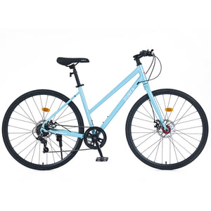 7 Speed Hybrid Bike Disc Brake 700C Road Bike for Men & Women