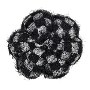 Set of 2 Fabric Black Pumpkins