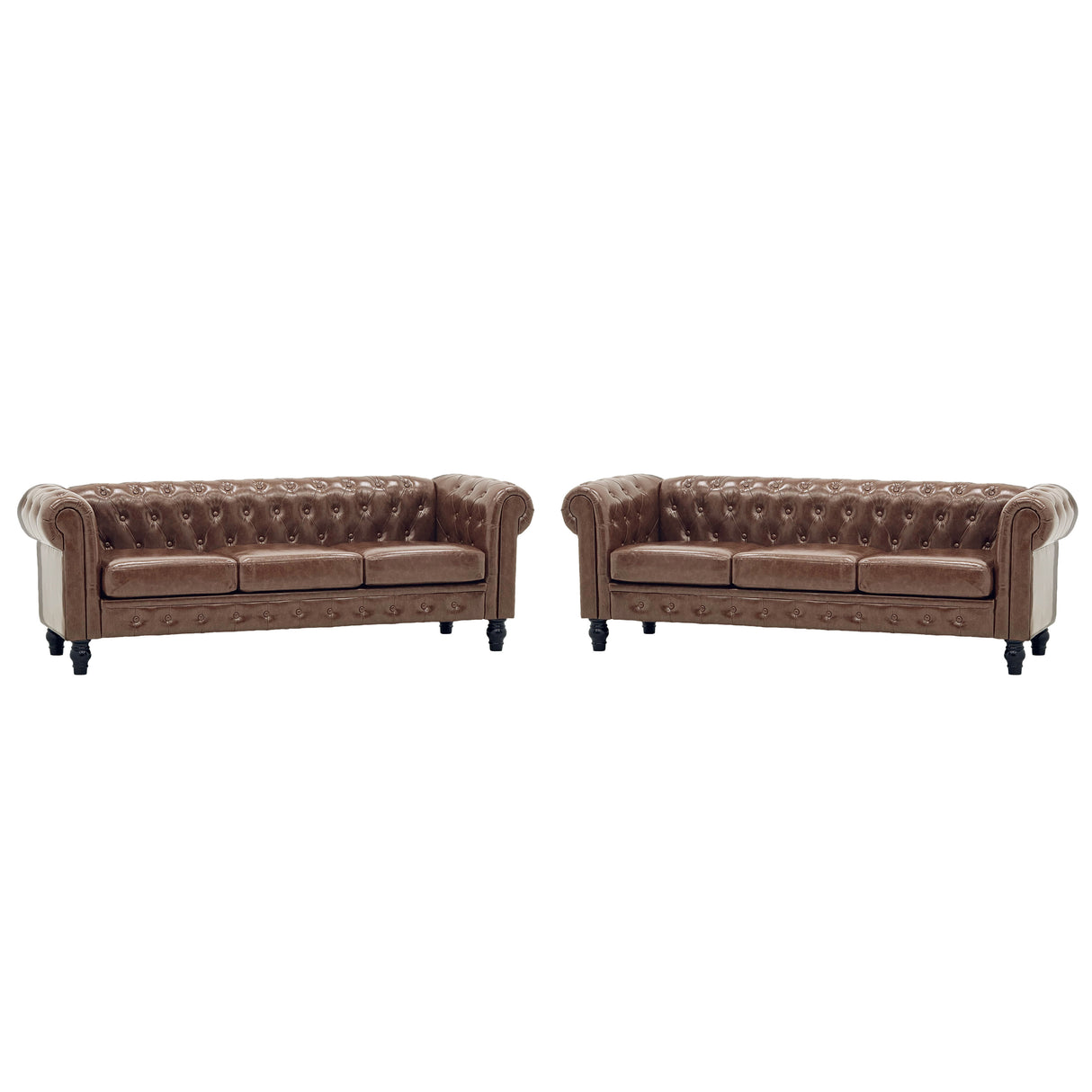 2 Piece Chesterfield Sofa Set