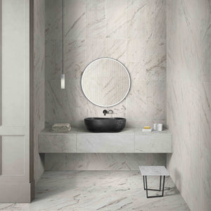Bathroom Vessel Sink With Wavy Design