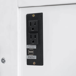 Murphy Bed With Desk, LED Lights & USB Charging Station