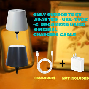 Wireless Bottle Lamp – Rechargeable 3-Color Dimmable Touch LED Light for Bars
