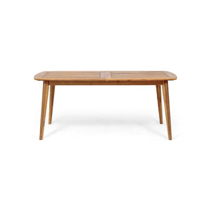 Placidity - Outdoor Expandable Dining Table With Slatted Tabletop And Tapered Legs - Best Buy Furniture