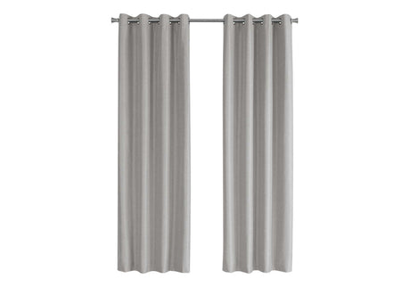 2 Pieces Set, Curtain Panel, Room Darkening, Grommet, Contemporary & Modern - Best Buy Furniture