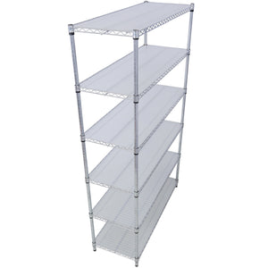 6 Tier 6000Lbs Capacity Nsf Metal Shelf Wire Shelving Unit, Heavy Duty Adjustable Storage Rack With Wheels & Shelf Liners For Commercial Grade Utility Steel Storage Rack