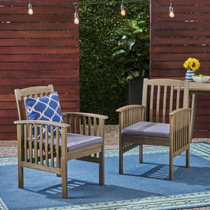 Casa - Acacia Dining Chair Set With Cushions, - Best Buy Furniture