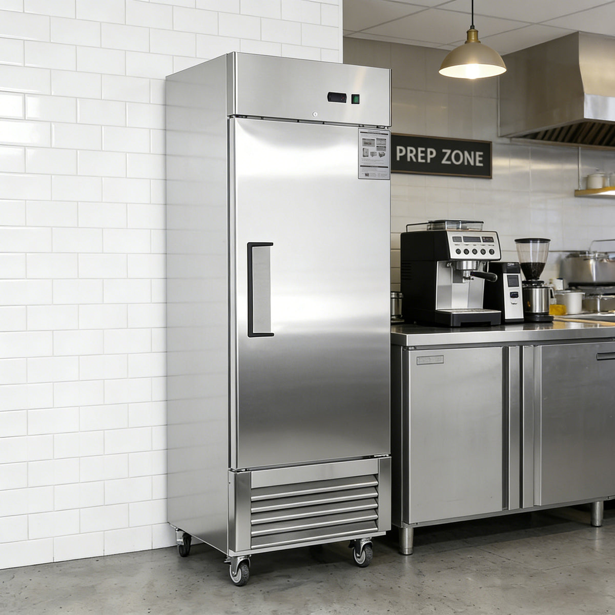 27" Commercial Refrigerator with Solid Door