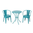 Lourdes - 3 Piece Metal Set - Teal - Best Buy Furniture