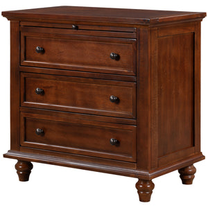 U_STYLE 27.6'' Nightstand with Pine Wood Veneer