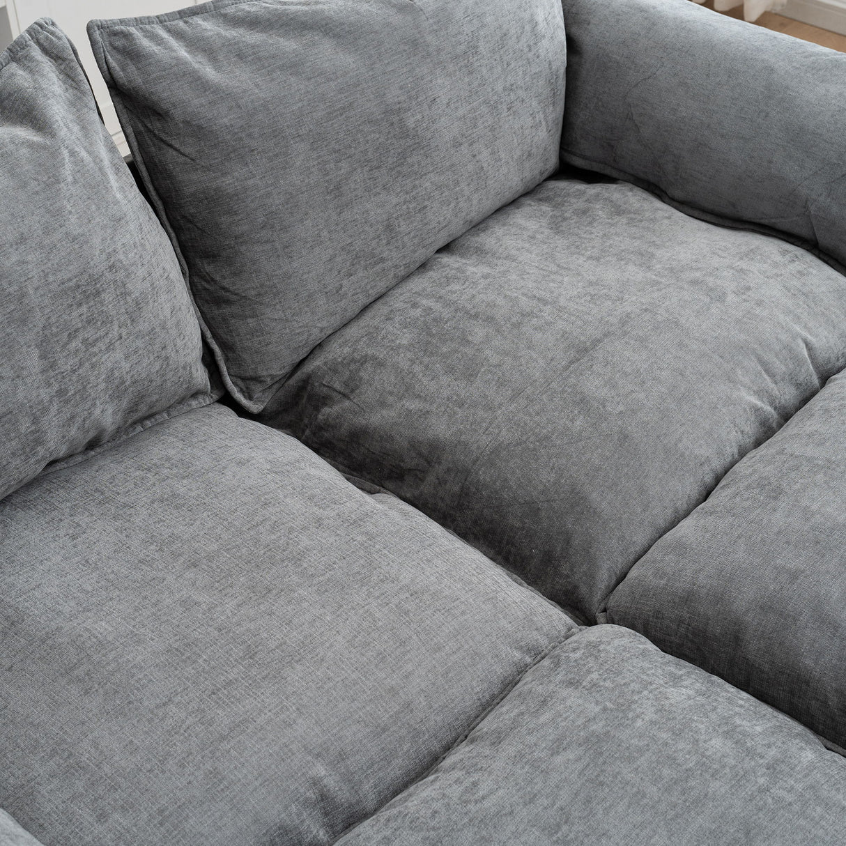 Convertible Combination Sofa With Footstools With Storage