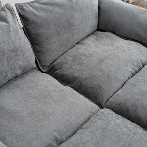 Convertible Combination Sofa With Footstools With Storage