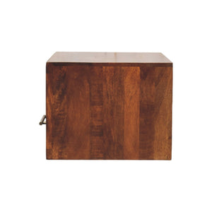 Solid Wood Cadiz Textured Bedside Table