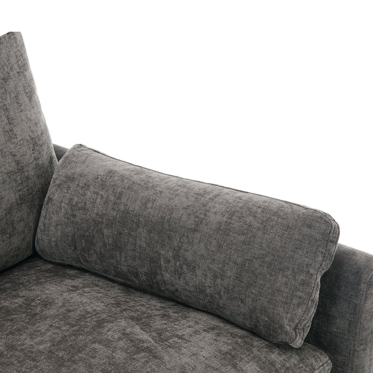 Cozy Upholstered 3 Seater Sofa With Double Cushion
