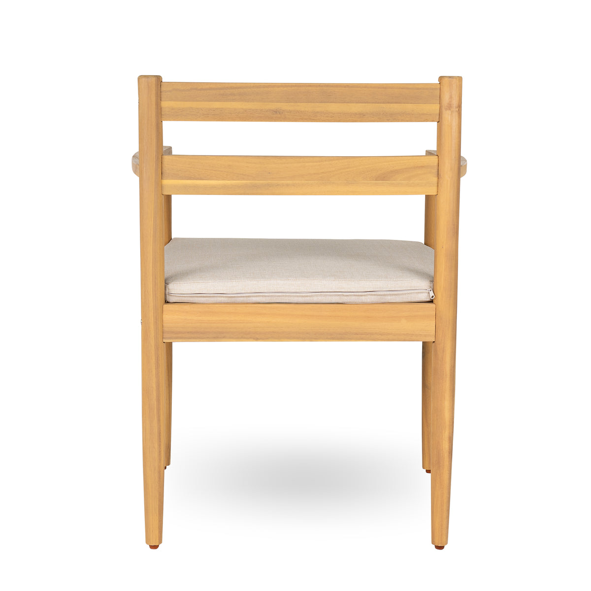 Outdoor Acacia Dining Armchair with Cushions, Set of 2