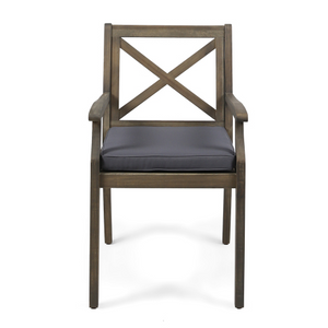 Perla Patio Dining Chair Set - 2 Pieces with Cushions