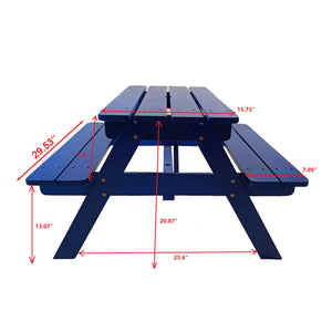 Durable Solid Wood Children's Dining Table And Chairs Set, Multi-Functional