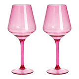 Saint Tropez Acrylic Stemmed Wine Glassware, Set of 2