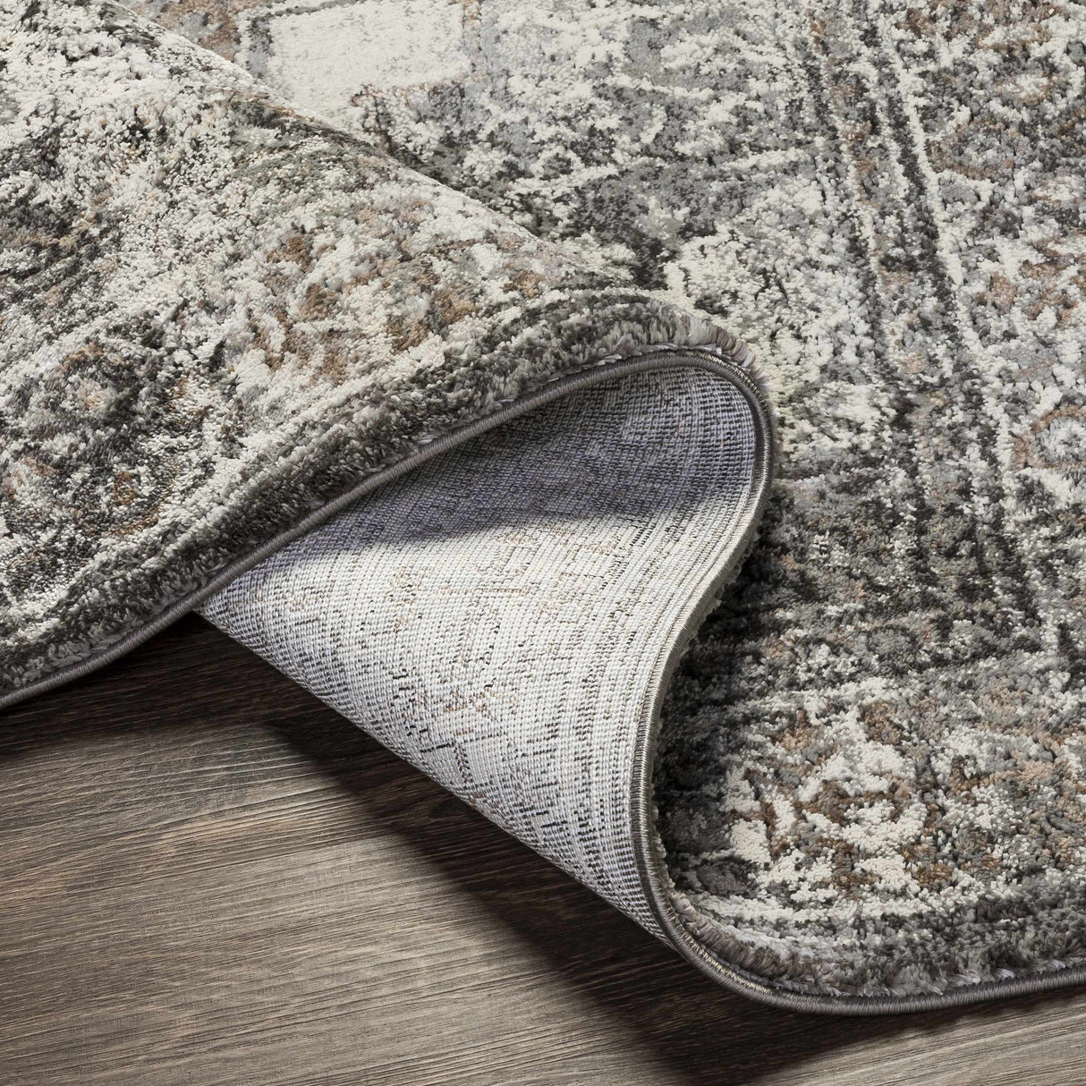 Manaring Charcoal Luxe Thick Area Rug
