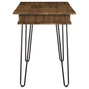 Writing Desk With 4 Hidden Storages - Brown