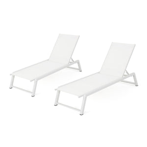 Myers - Modern Chaise Lounge Set With Adjustable Back