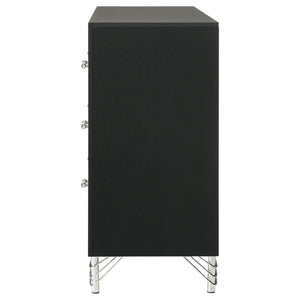 Malcolm - 6 Drawer Dresser Cabinet - Black