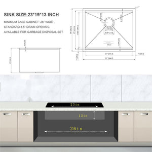 Laundry Workstation Undermount Utility Sink, Deep Single Bowl