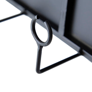 Floating Wine Bar Shelf With Glass Holder And Display Shelves - Black