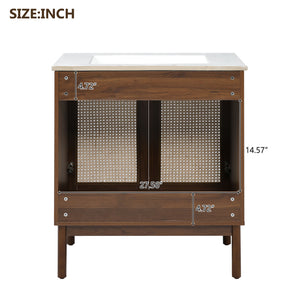 Bathroom Vanity Cabinet With Doors, Soft Close Design