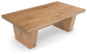 Kristiland - Rectangular Cocktail Table - Light Brown - Best Buy Furniture
