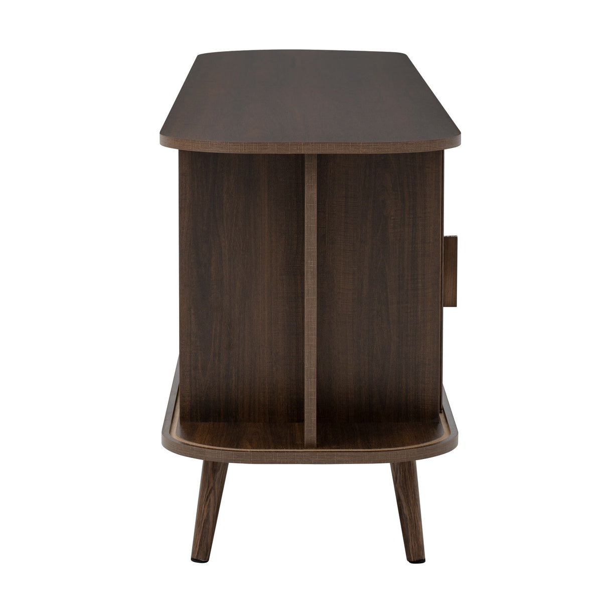70" TV Stand, Media Center With Ample Storage - Dark Brown