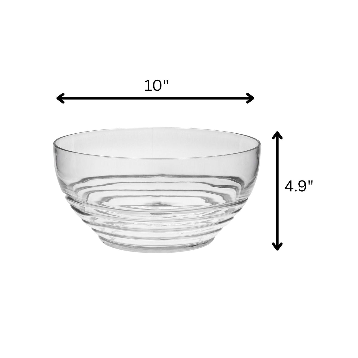 California Drinkware Swirl Acrylic Serving Bowls with Unbreakable Design - view 6
