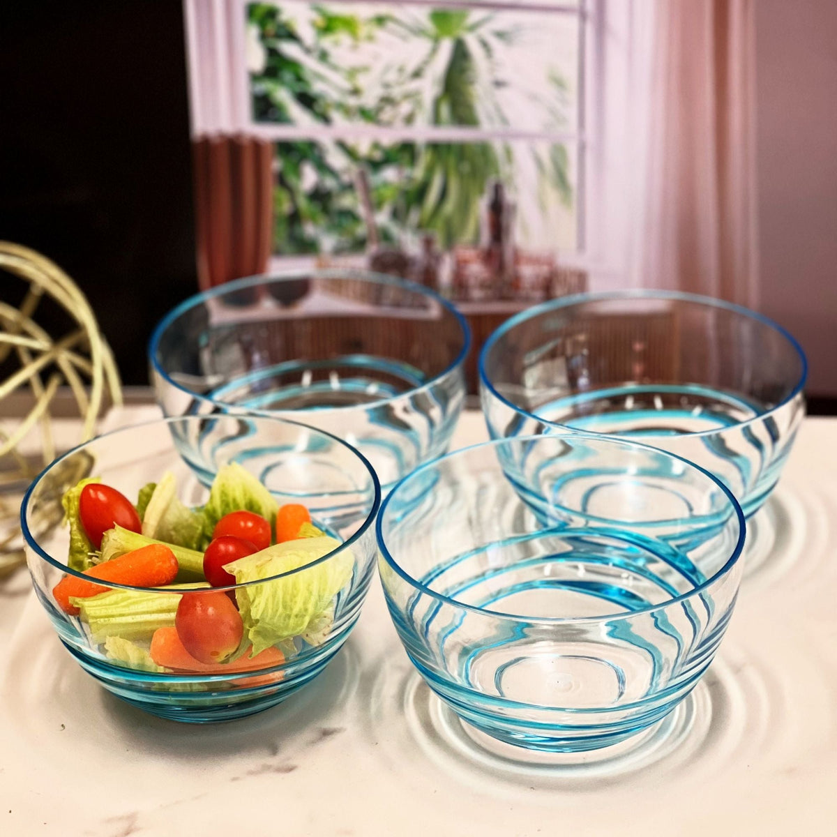 California Drinkware Swirl Acrylic Serving Bowls with Unbreakable Design - view 7