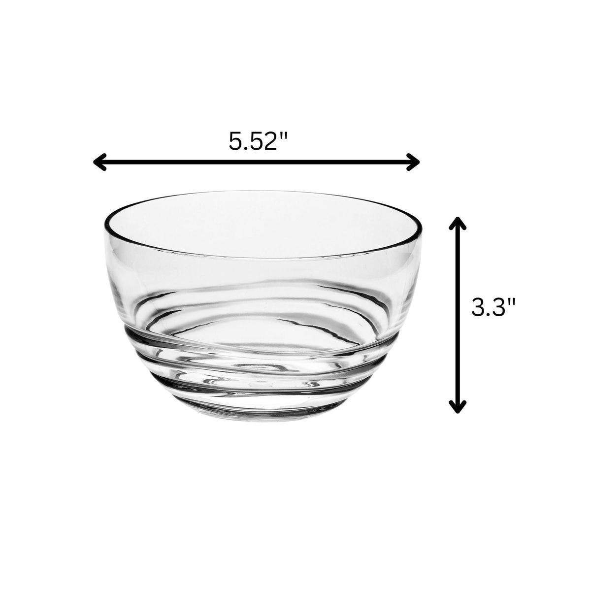California Drinkware Swirl Acrylic Serving Bowls with Unbreakable Design - view 10