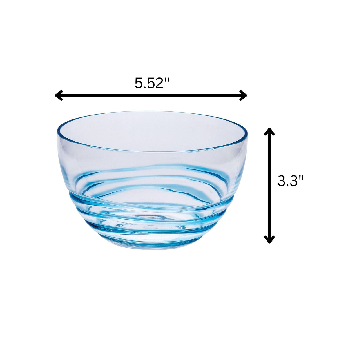 California Drinkware Swirl Acrylic Serving Bowls with Unbreakable Design - view 12