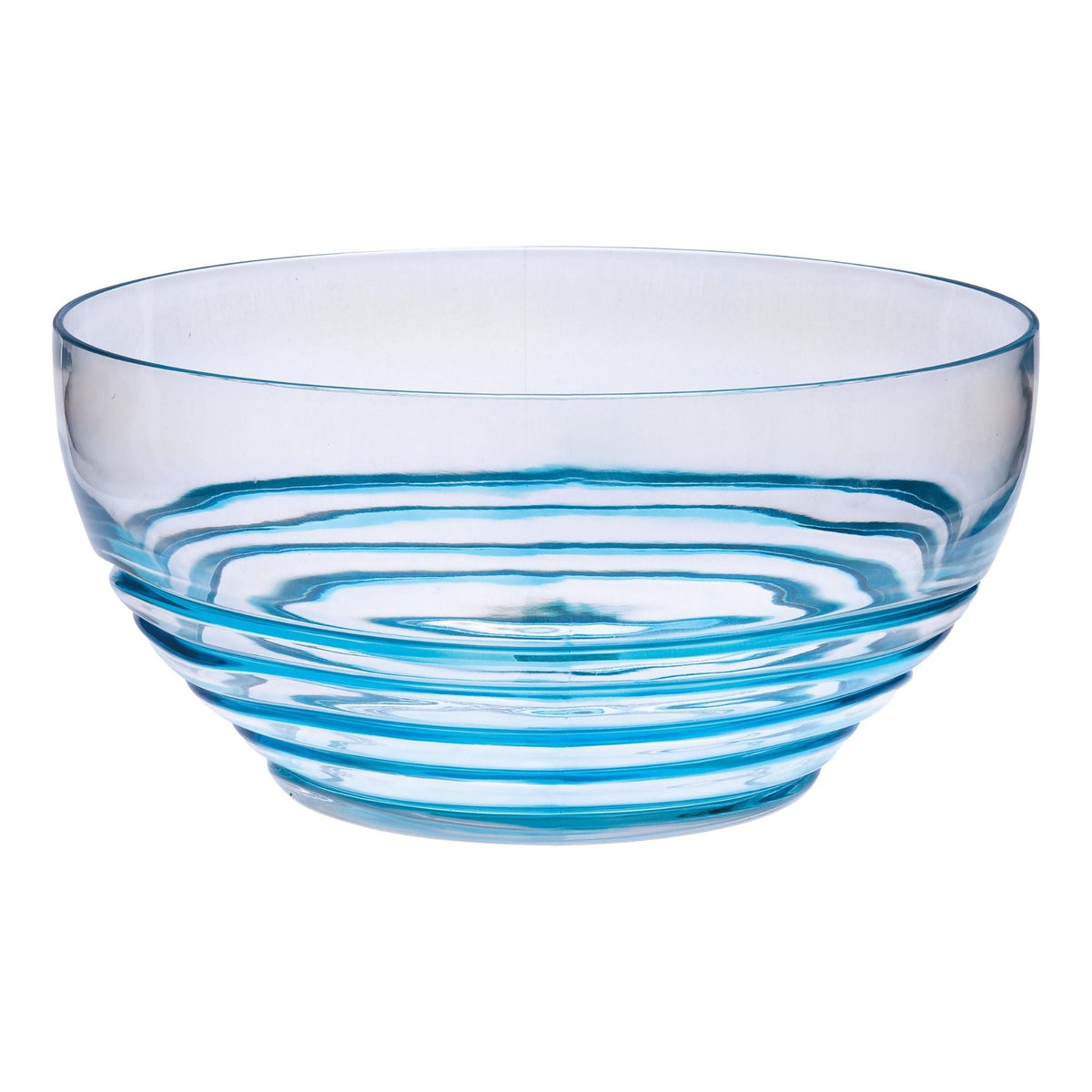 California Drinkware Swirl Acrylic Serving Bowls with Unbreakable Design in Light Blue - view 2