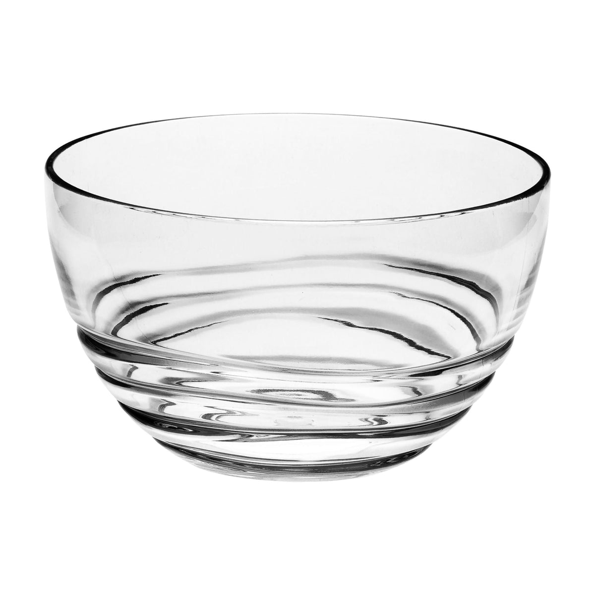 California Drinkware Swirl Acrylic Serving Bowls with Unbreakable Design in White