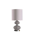 California Home 24" Chrome Filigree Cage Table Lamp with Acrylic Beads - view 4