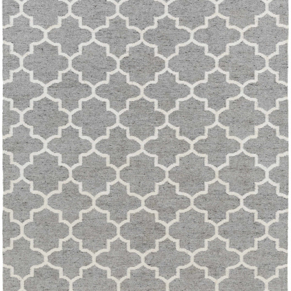 Cardin Charcoal Trellis Wool&Viscose Rug - Clearance