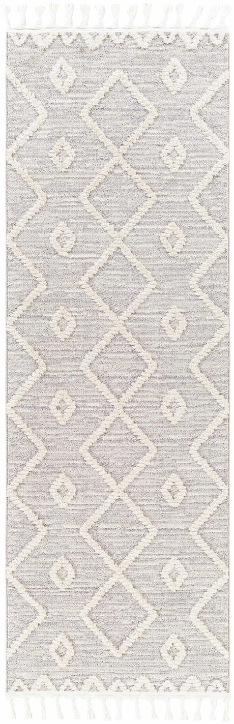Cauldwell High/Low Pile Rug with Tassels - Clearance